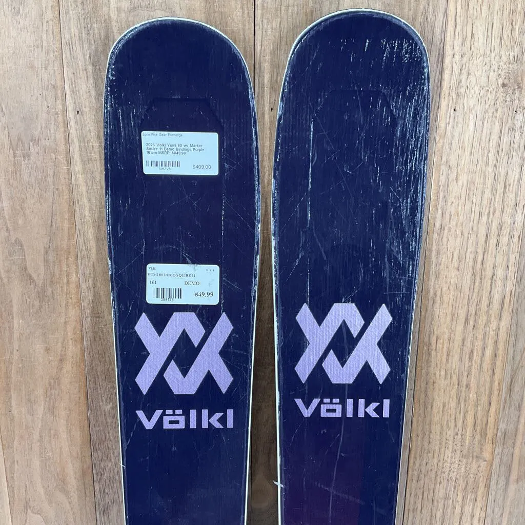 2023 Volkl Yumi 80 w/ Marker Squire 11 Demo Bindings