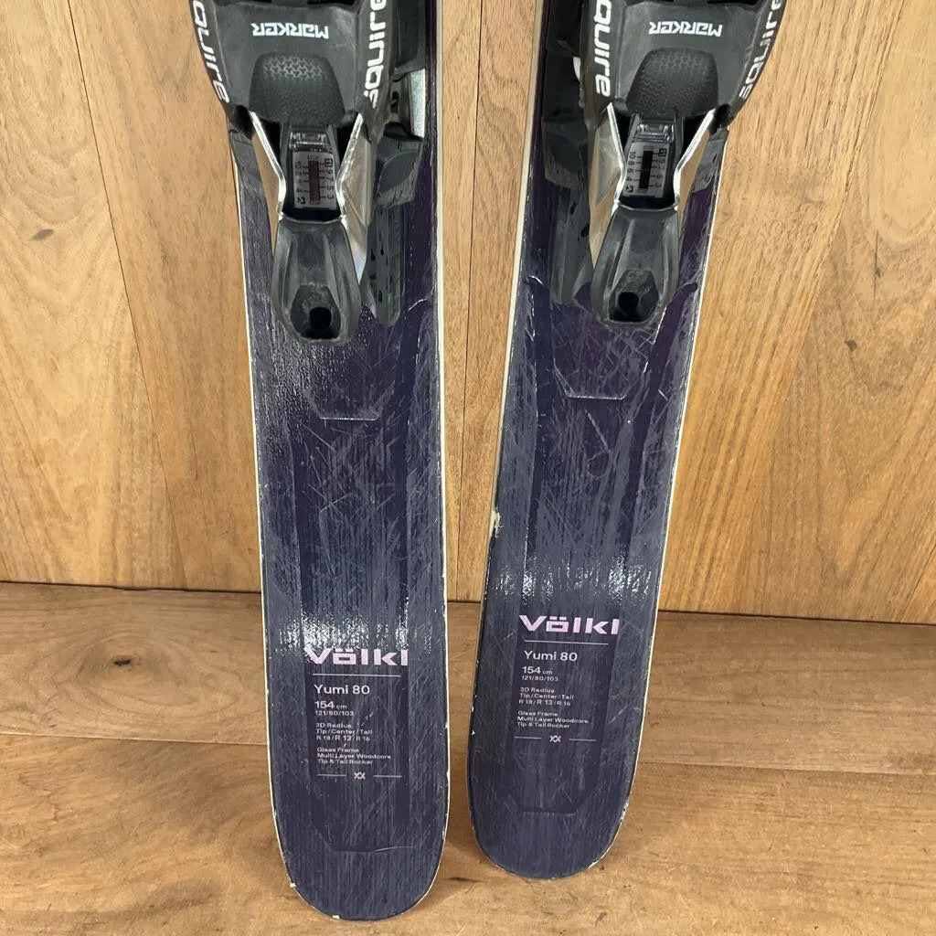2023 Volkl Yumi 80 w/ Marker Squire 11 Demo Bindings