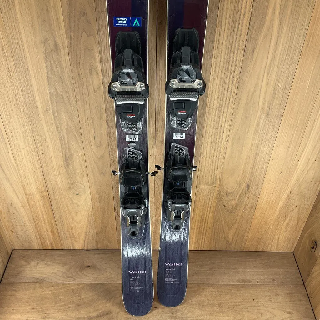 2023 Volkl Yumi 80 w/ Marker Squire 11 Demo Bindings