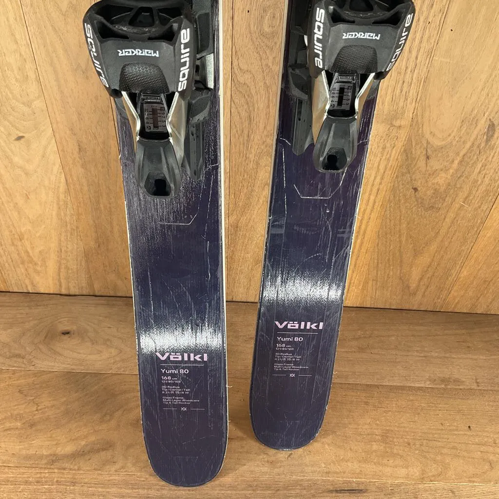2023 Volkl Yumi 80 w/ Marker Squire 11 Demo Bindings