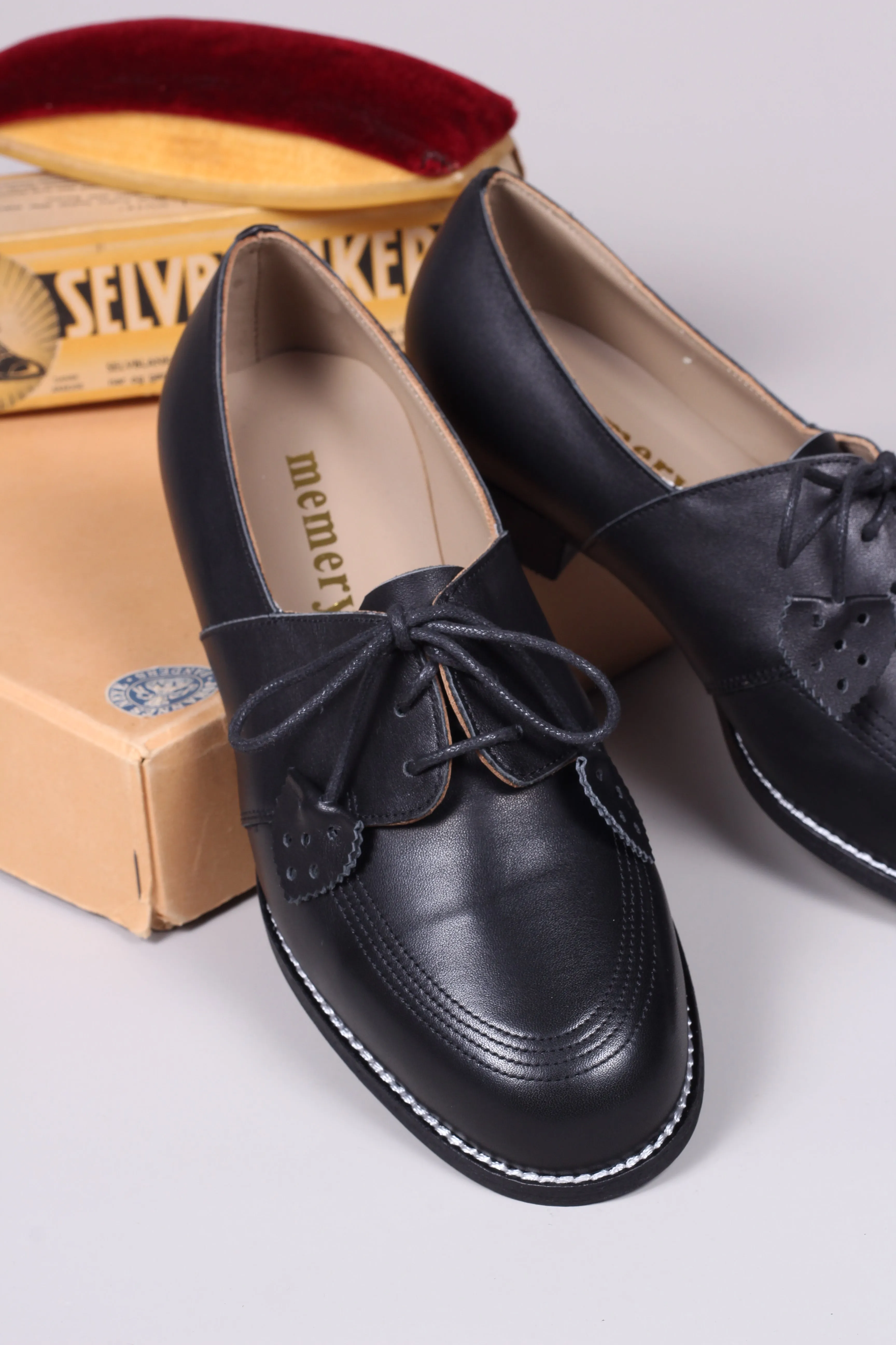 40s Everyday Derby shoe - Black - Billie