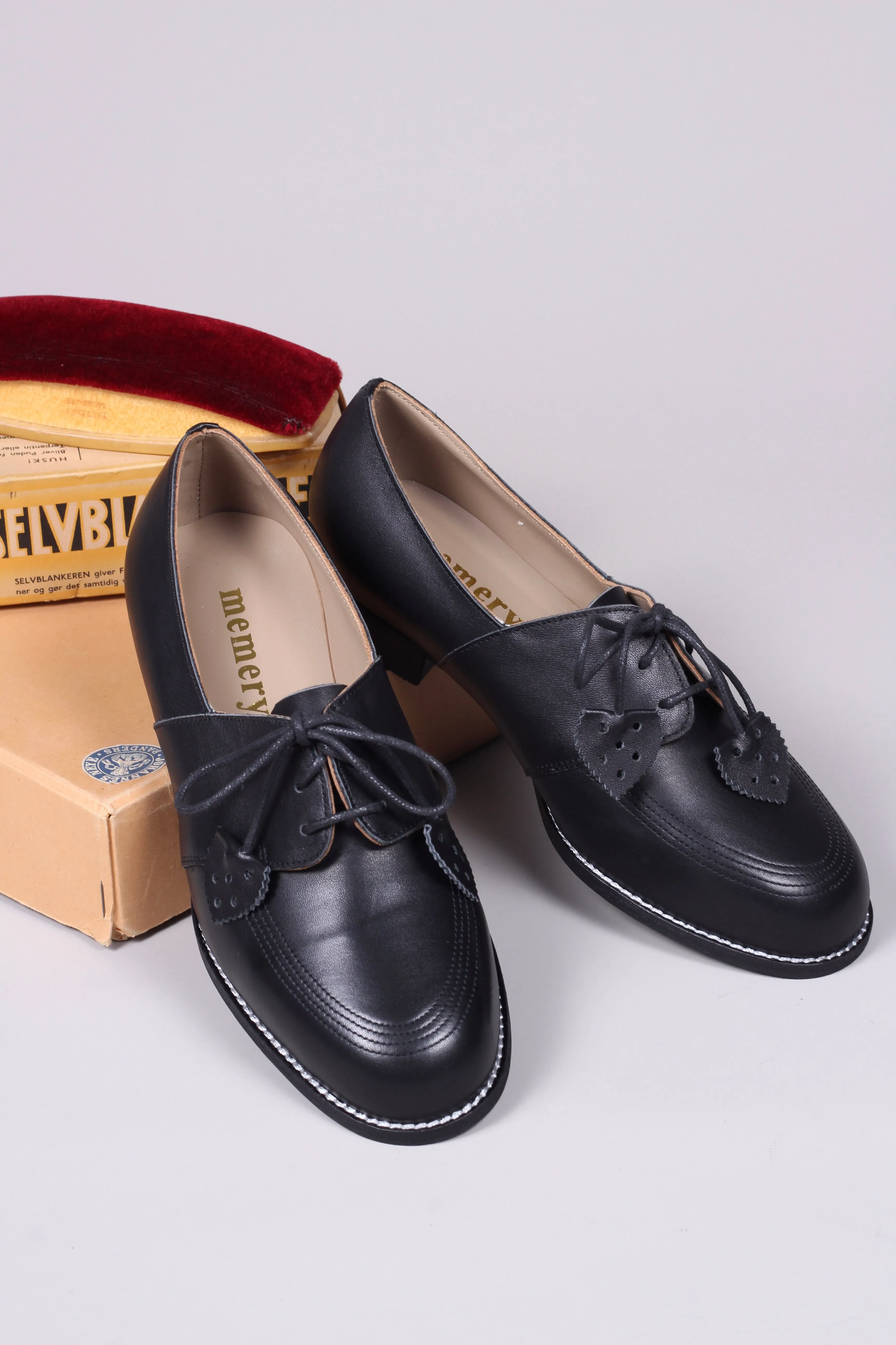 40s Everyday Derby shoe - Black - Billie