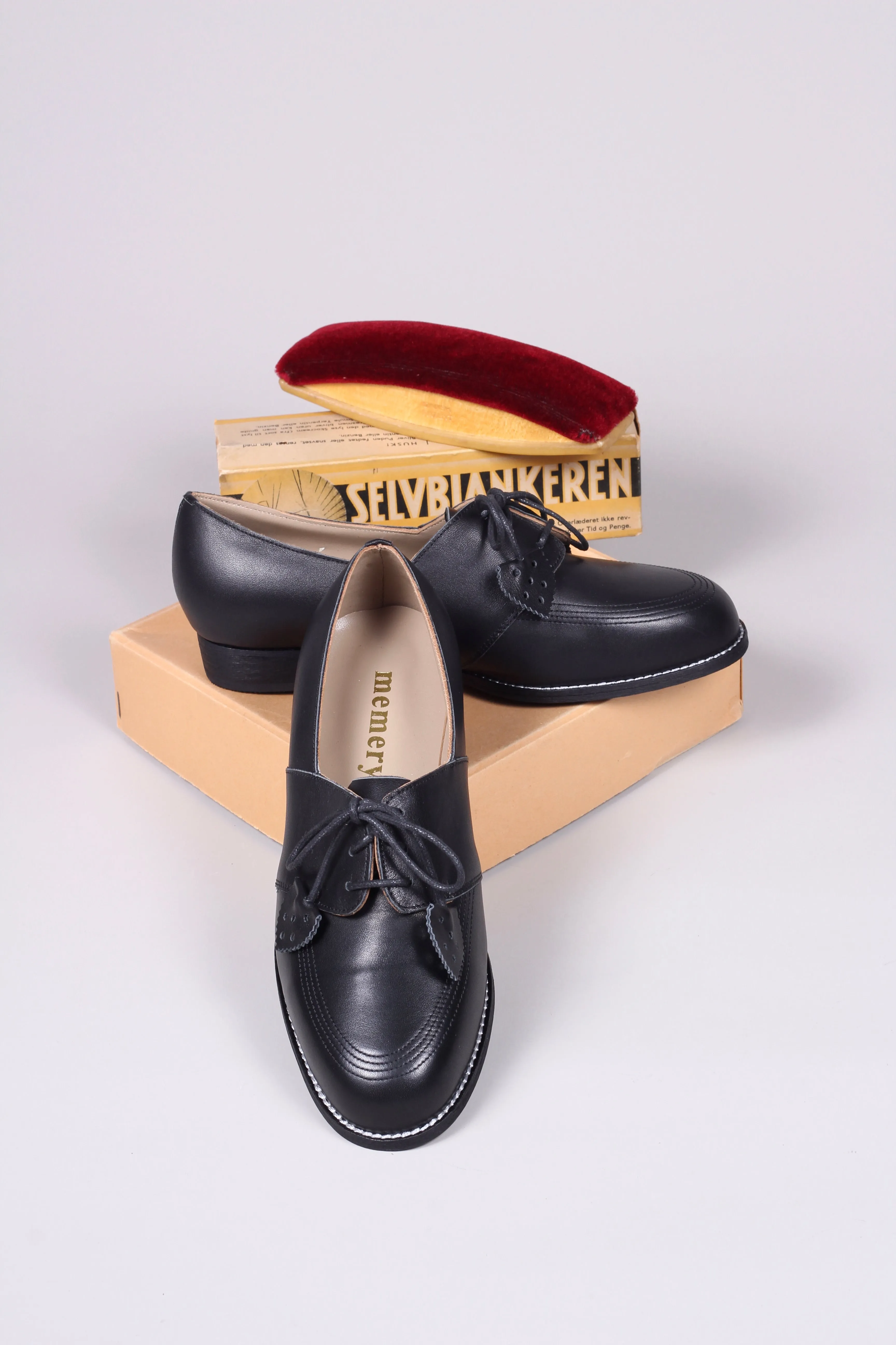 40s Everyday Derby shoe - Black - Billie