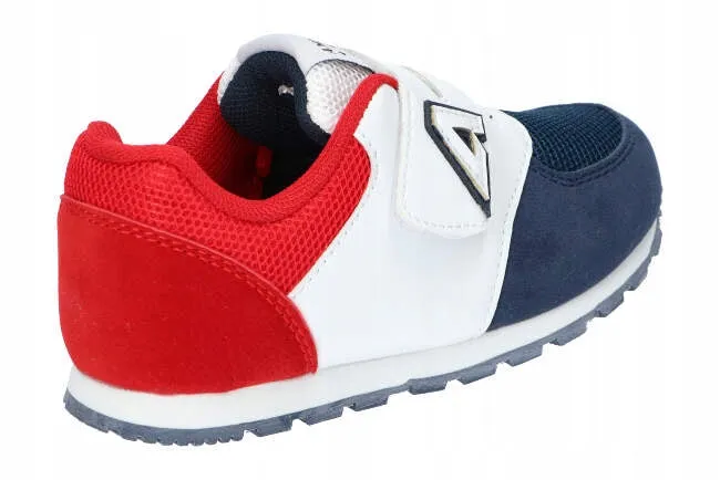 AC Boys' Navy - White - Red Sneakers | 224/22