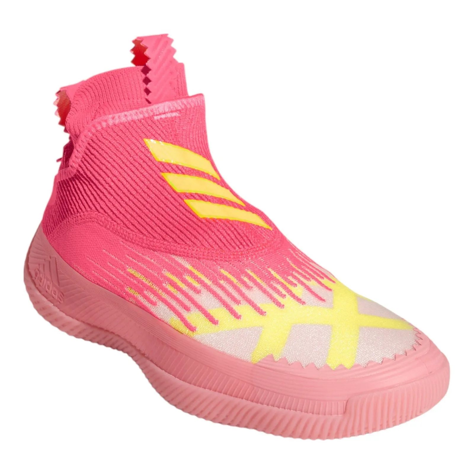 adidas N3XT L3V3L Futurenatural Basketball Shoes - Signal Pink / Team Solar Yellow