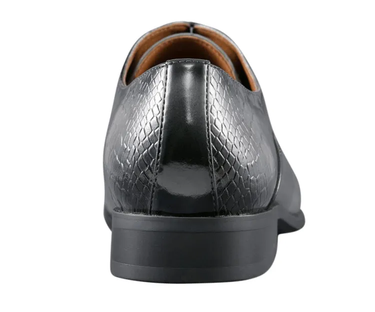 Amali Burke Elegant Grey Oxfords Men’s Leather