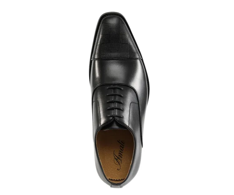 Amali Shoes Conrad Black Oxfords Men’s Pu Leather