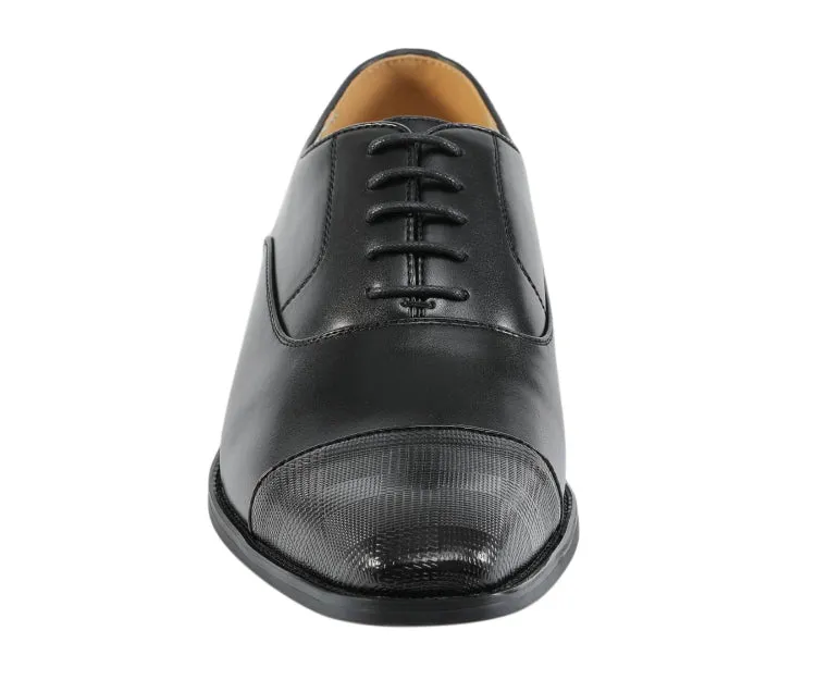 Amali Shoes Conrad Black Oxfords Men’s Pu Leather