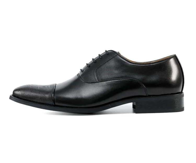 Amali Shoes Conrad Black Oxfords Men’s Pu Leather