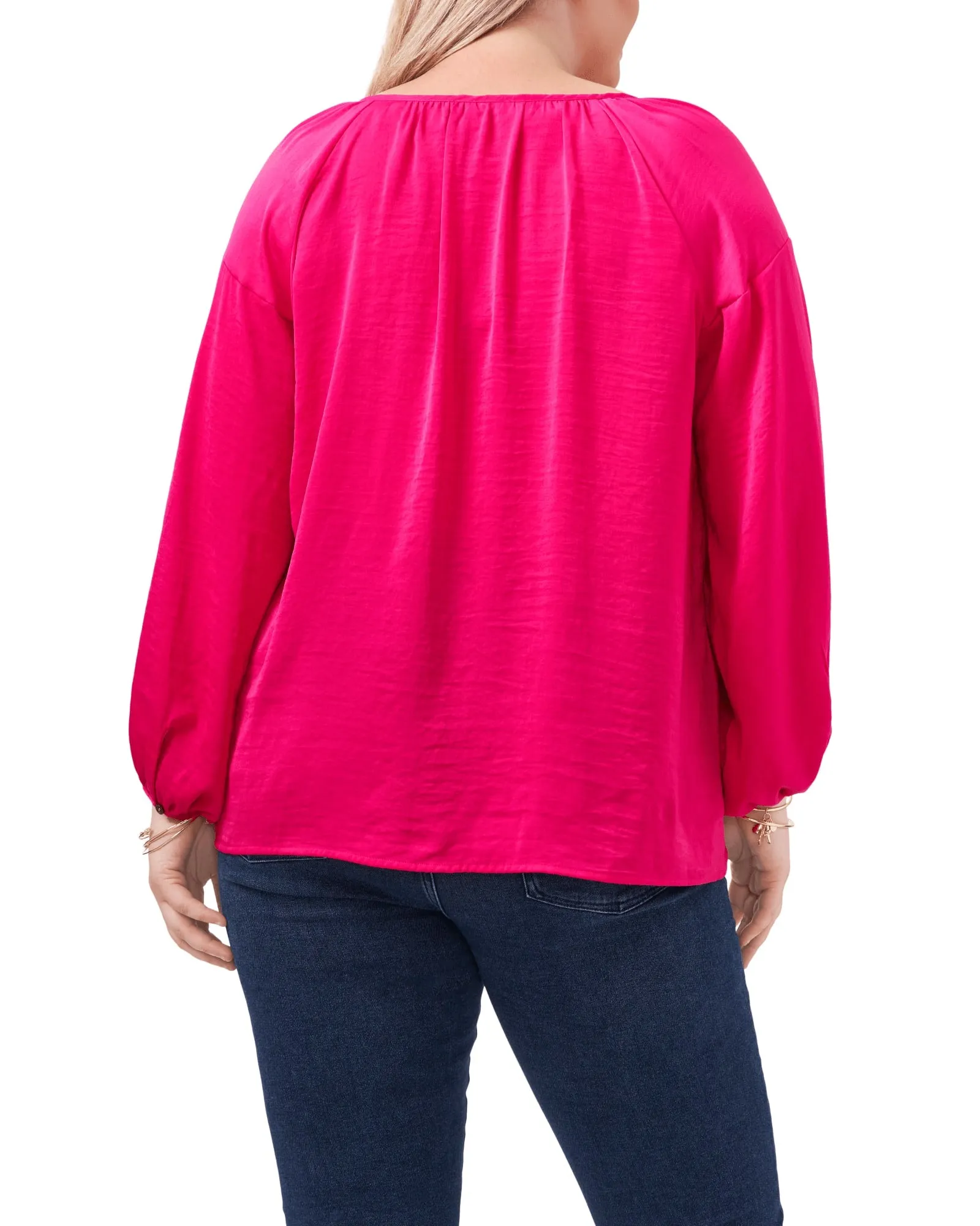 Aria Peasant Blouse | PINK SHOCK