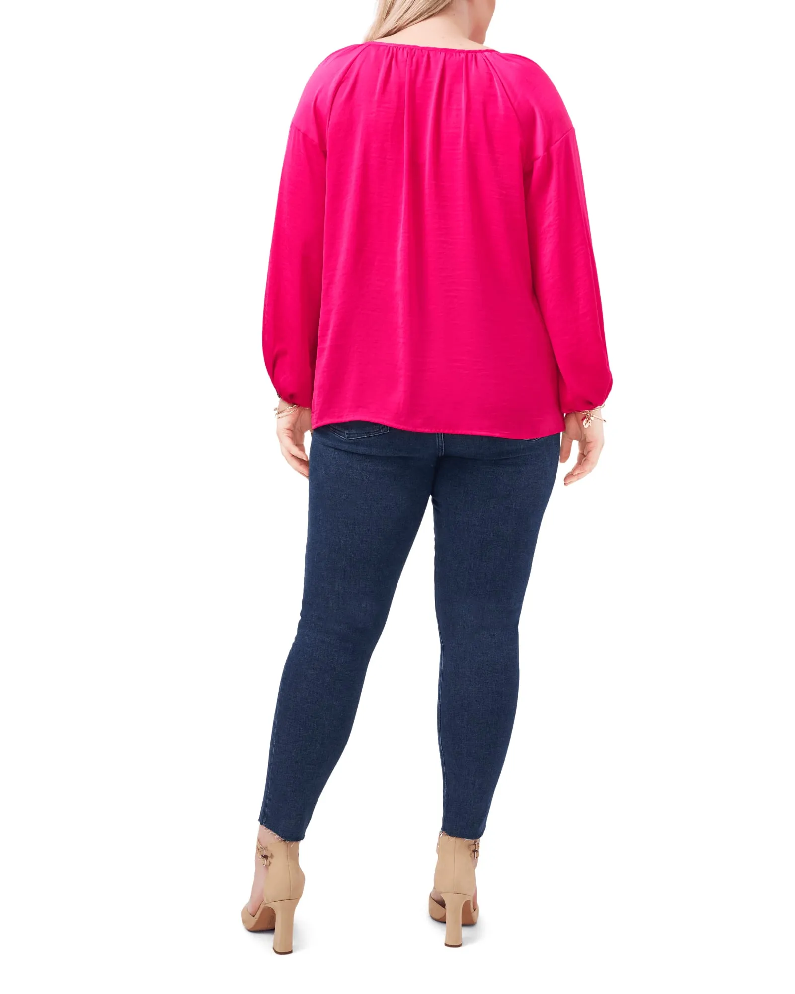 Aria Peasant Blouse | PINK SHOCK