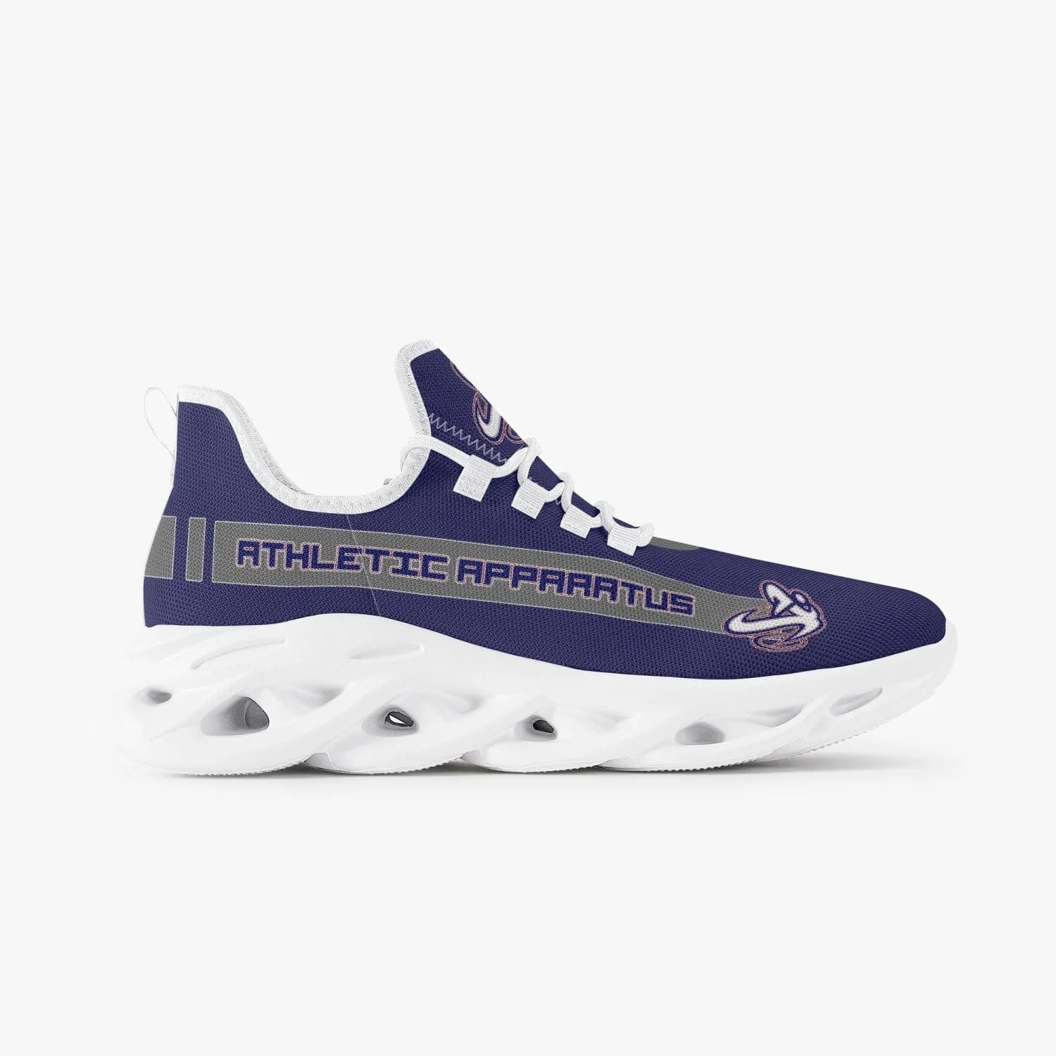 ATHLETIC APPARATUS V1 RWB 2 BOUNCE MESH KNIT SNEAKERS - WHITE