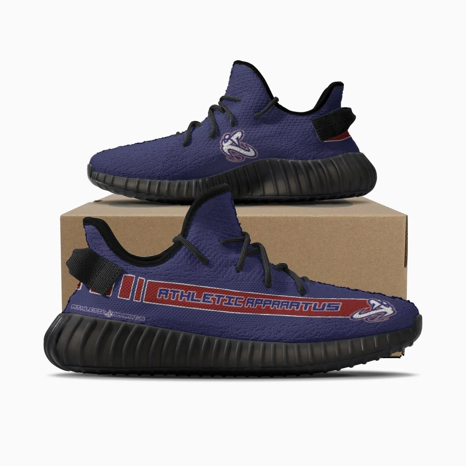 Athletic Apparatus V2 RWB-BS Adult Unisex Mesh Knit Sneakers - Navy 1