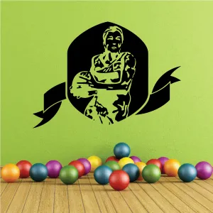 Basketball Frame Style Jump Ball Decal
