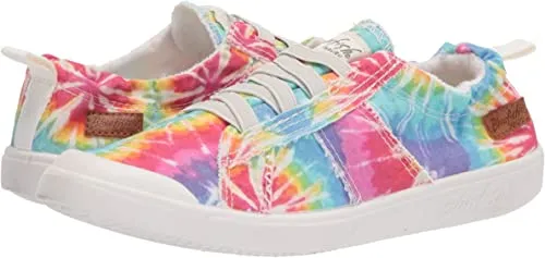 Blowfish Malibu Vex Hippie Tie Dye Lace-Up Rounded Open Toe Textile Sneaker