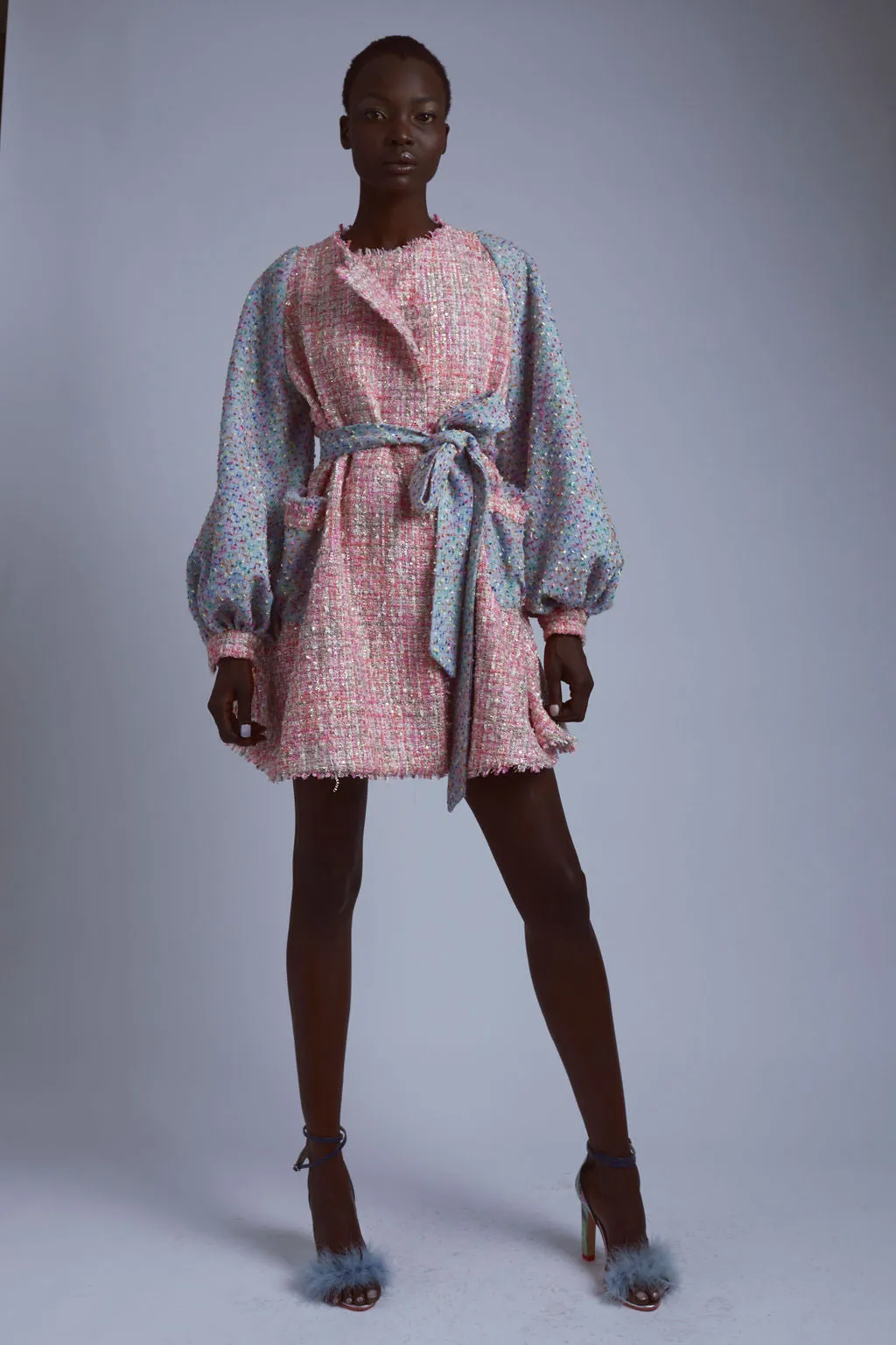 Candy Tweed Coat Dress