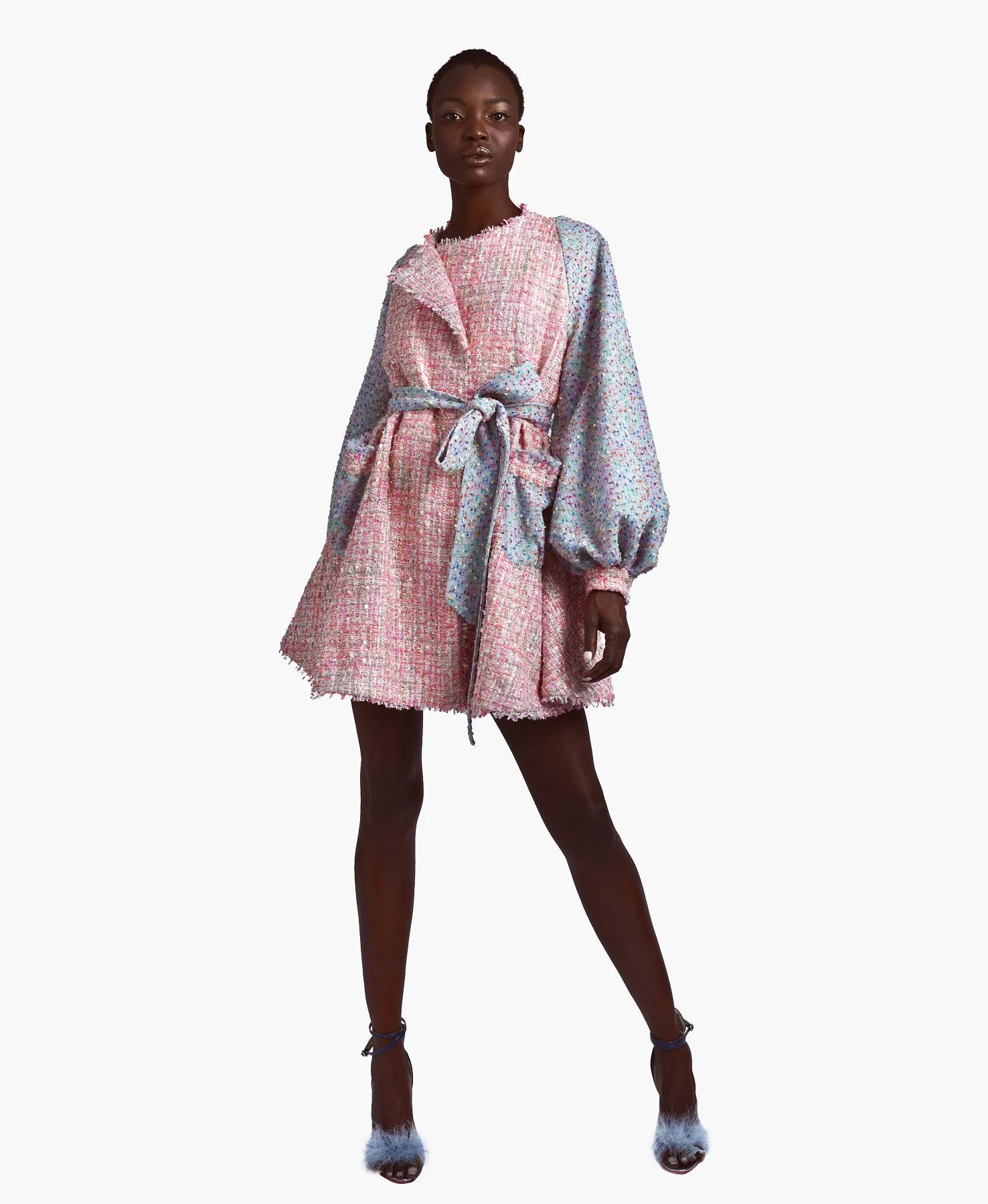 Candy Tweed Coat Dress