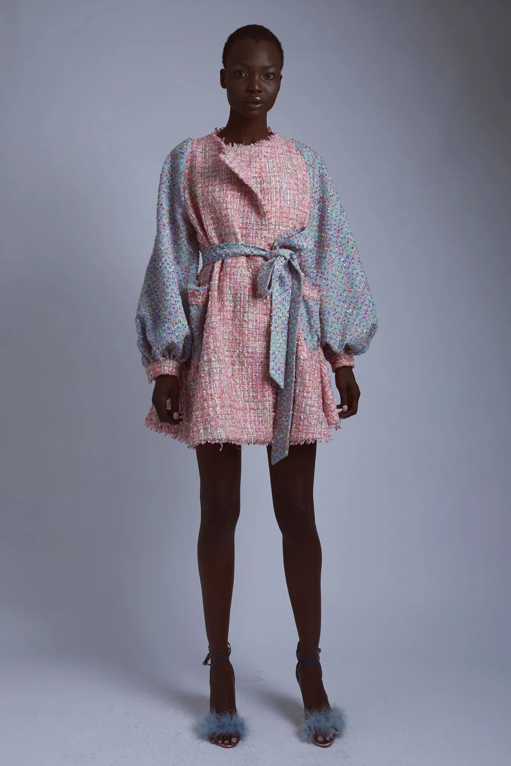 Candy Tweed Coat Dress