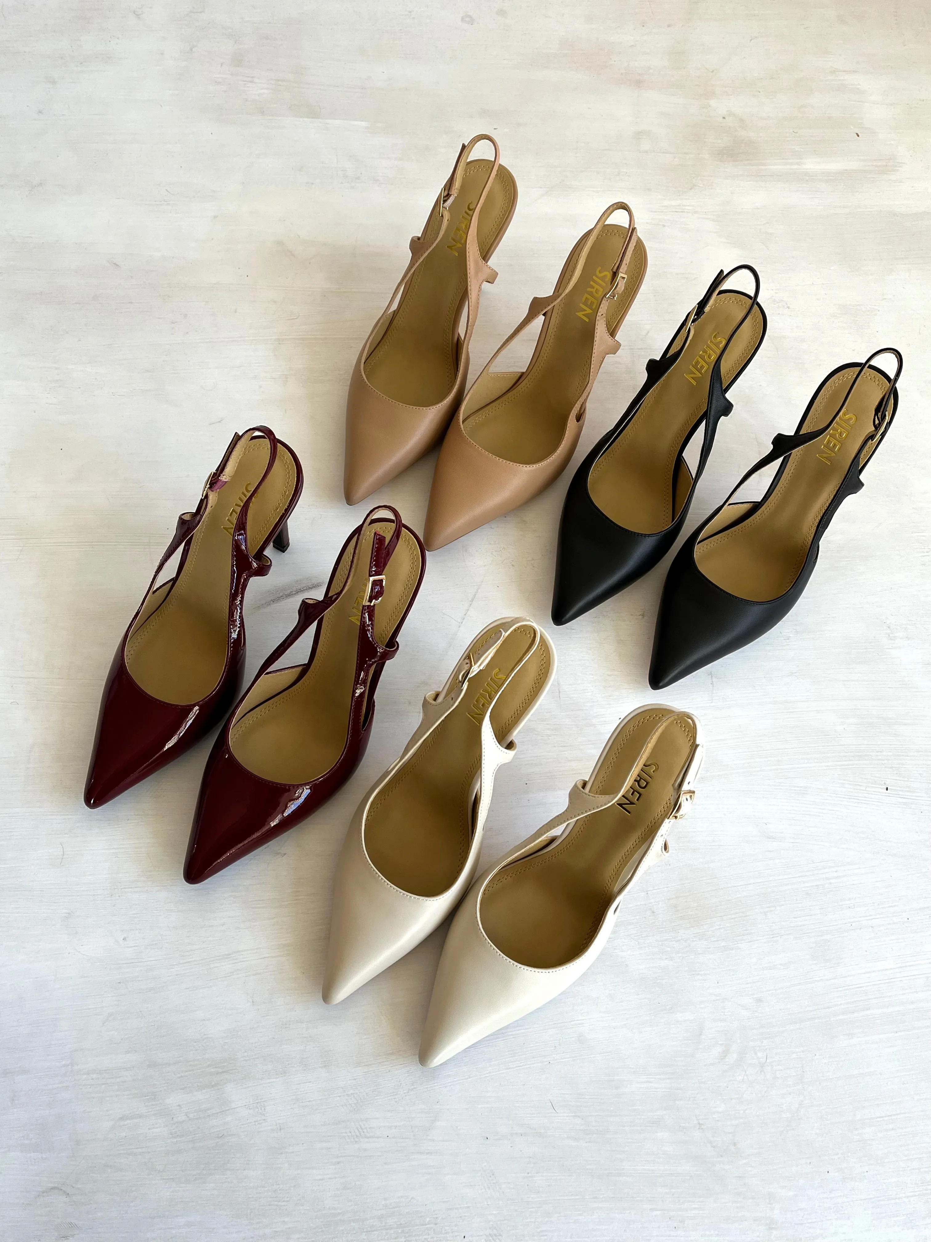 Cipriani Stiletto Pump - Almond Leather