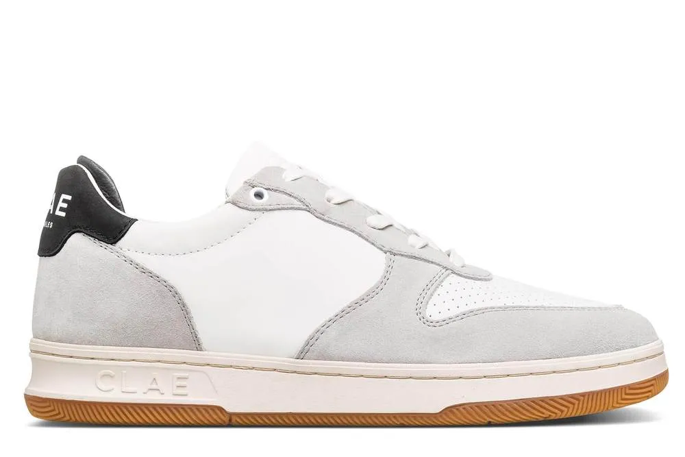 CLAE MALONE SNEAKERS - MICROCHIP BLANC BLACK