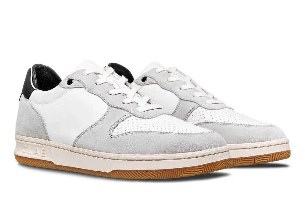CLAE MALONE SNEAKERS - MICROCHIP BLANC BLACK