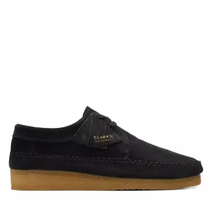 Clarks Originals Weaver Men's Black Suede Moc Shoes 26165081