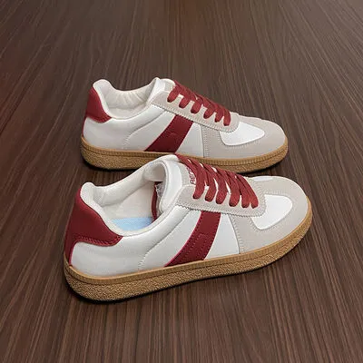 Contrast Flat Sneakers