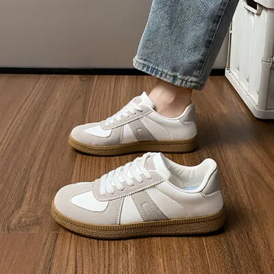 Contrast Flat Sneakers