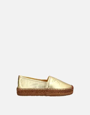 D&G Metallic Espadrilles