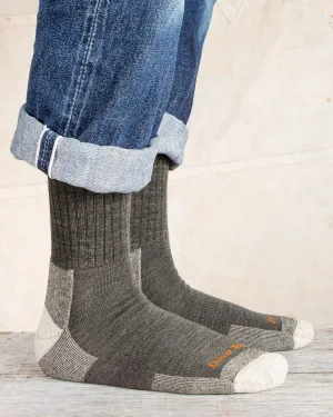 Darn Tough 1466 Olive Wool Socks Hiker Micro Crew Sock Cushion