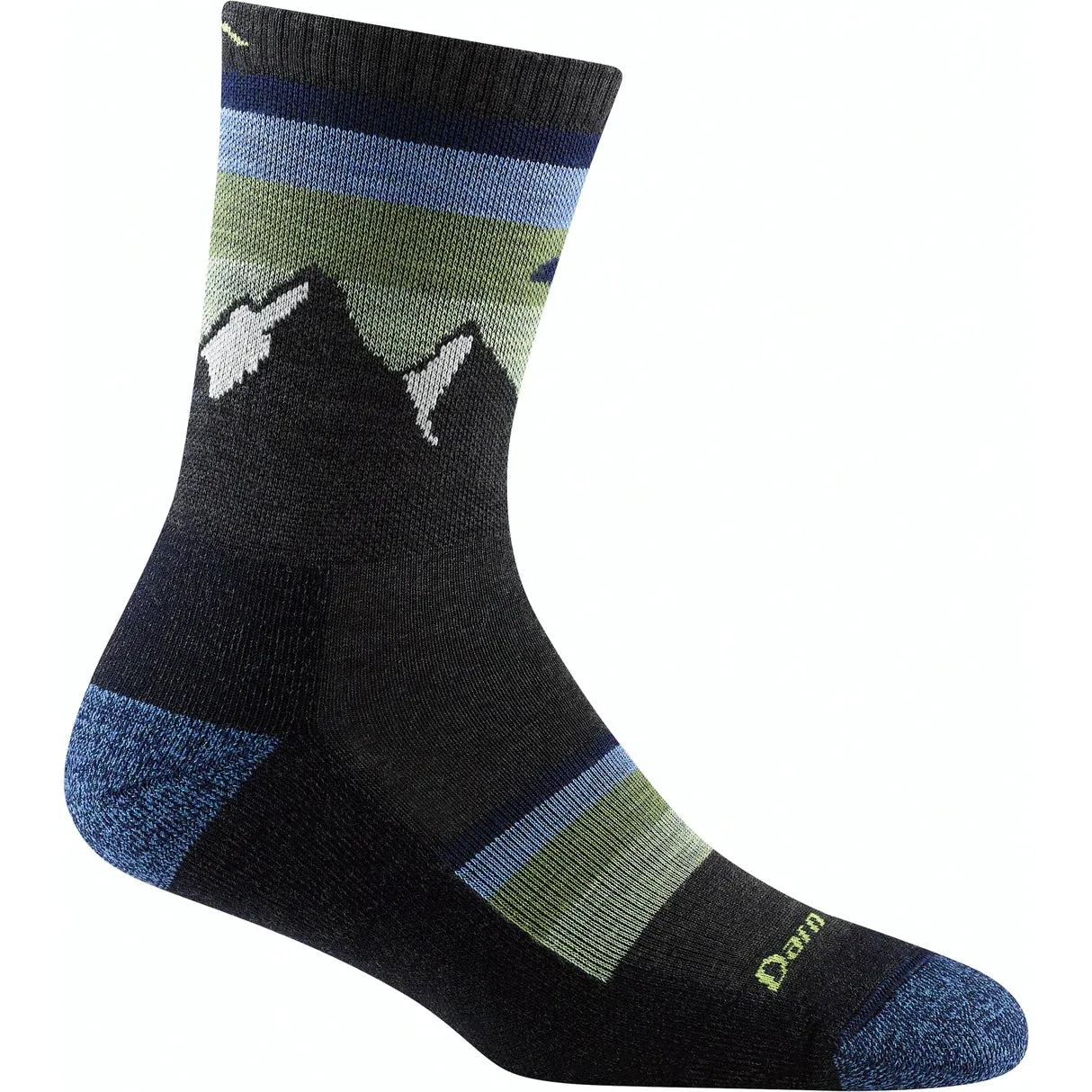 Darn Tough® Light Weight Hiker Micro Crew Sock Sunset Ledge Charcoal 5005
