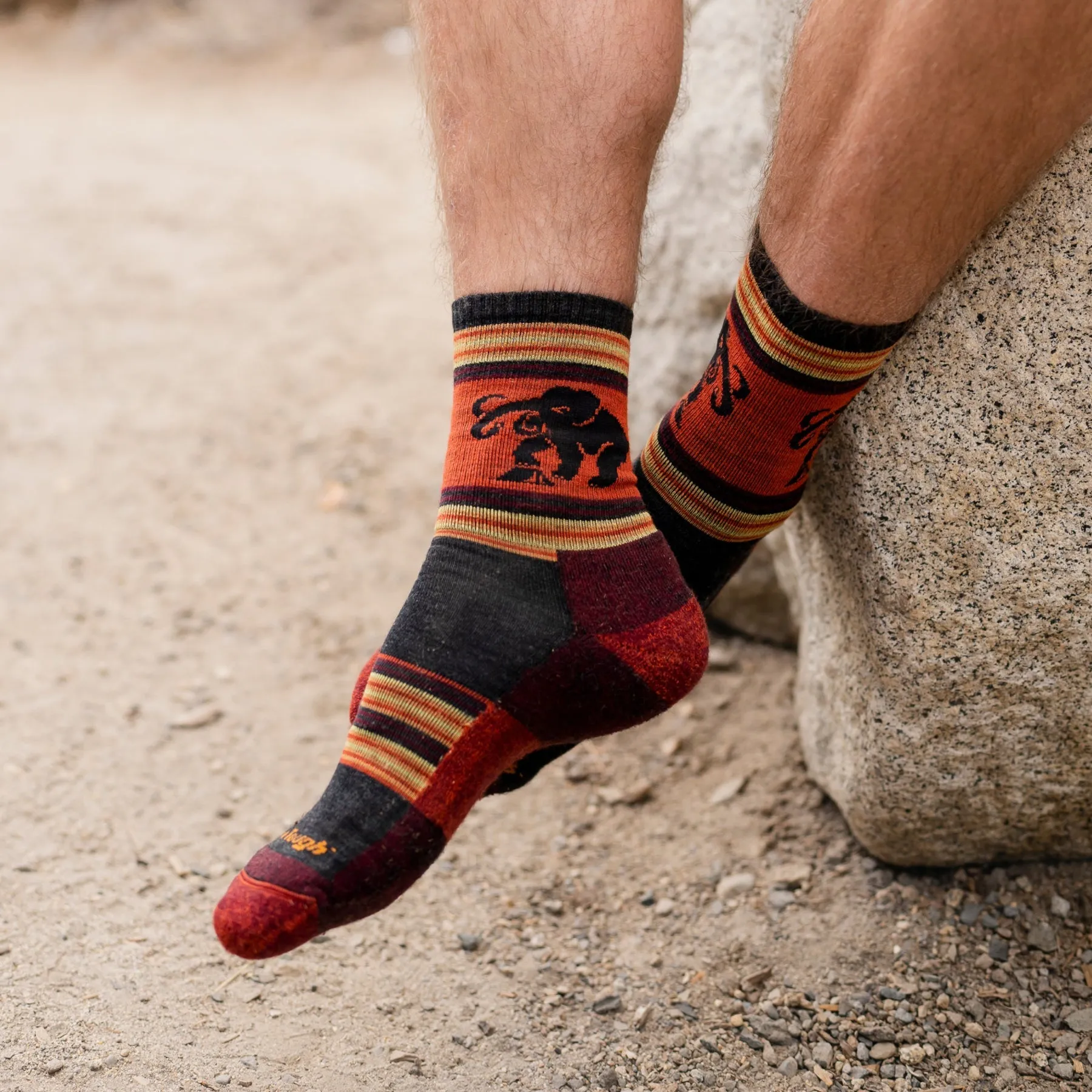 Darn Tough Men's Willoughby Micro Crew Lightweight Hiking Sock - Lava