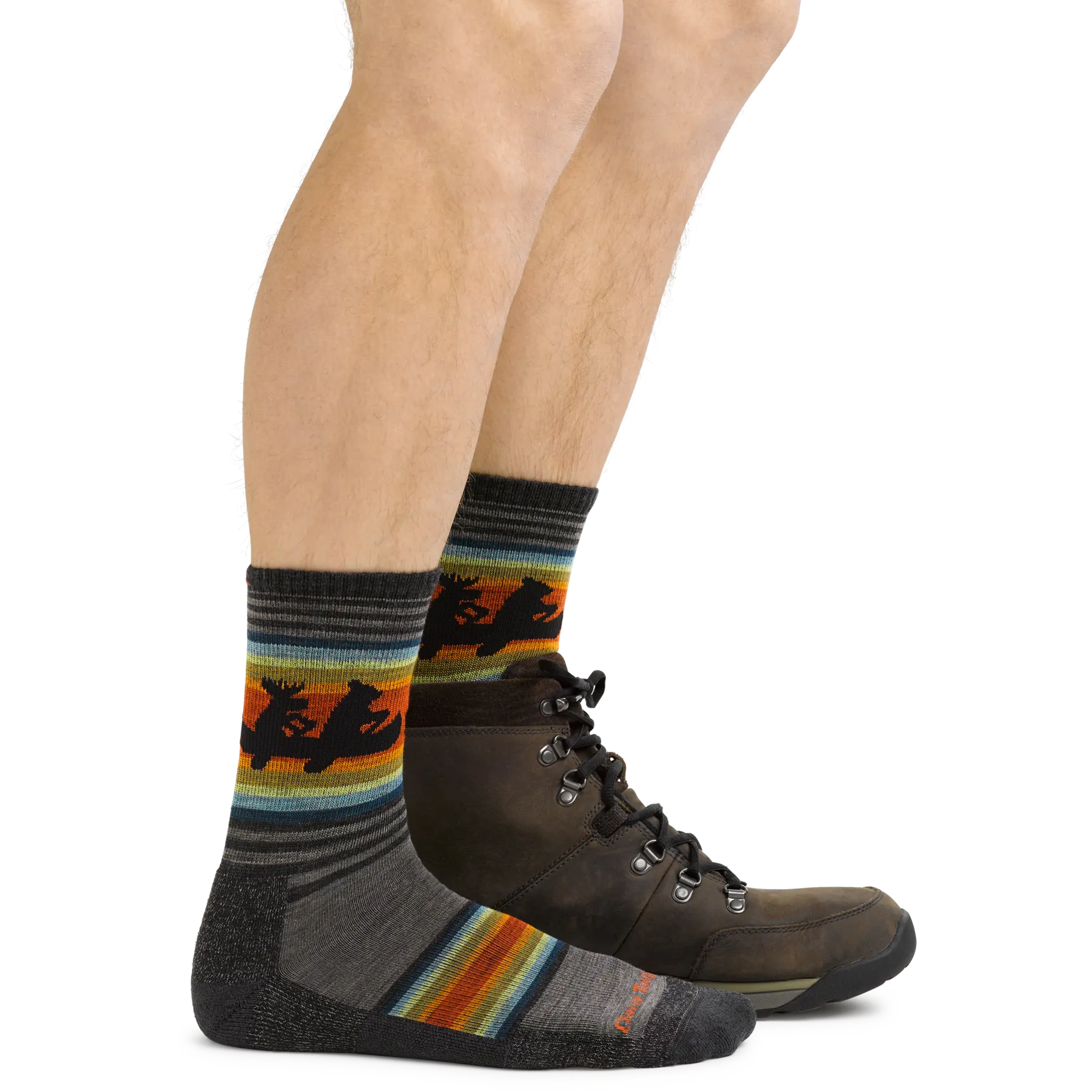 Darn Tough Men's Willoughby Micro Crew Lightweight Hiking Sock - Lava