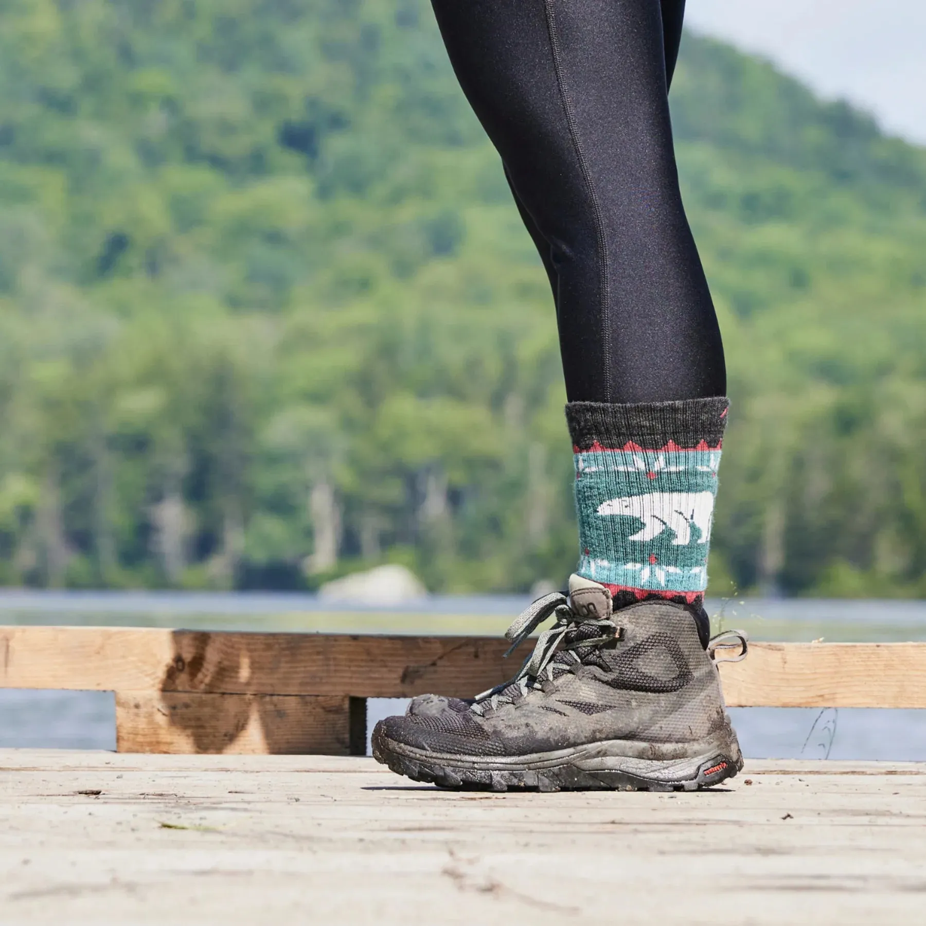 DARN TOUGH VANNA GRIZZLE BOOT MIDWEIGHT HIKING SOCK WOMEN'S