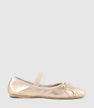 EDEN Ballet with Elastic Strap in Gold