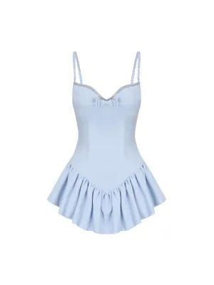 Elena Jumpsuit (Pale Aqua Marine) (Final Sale)