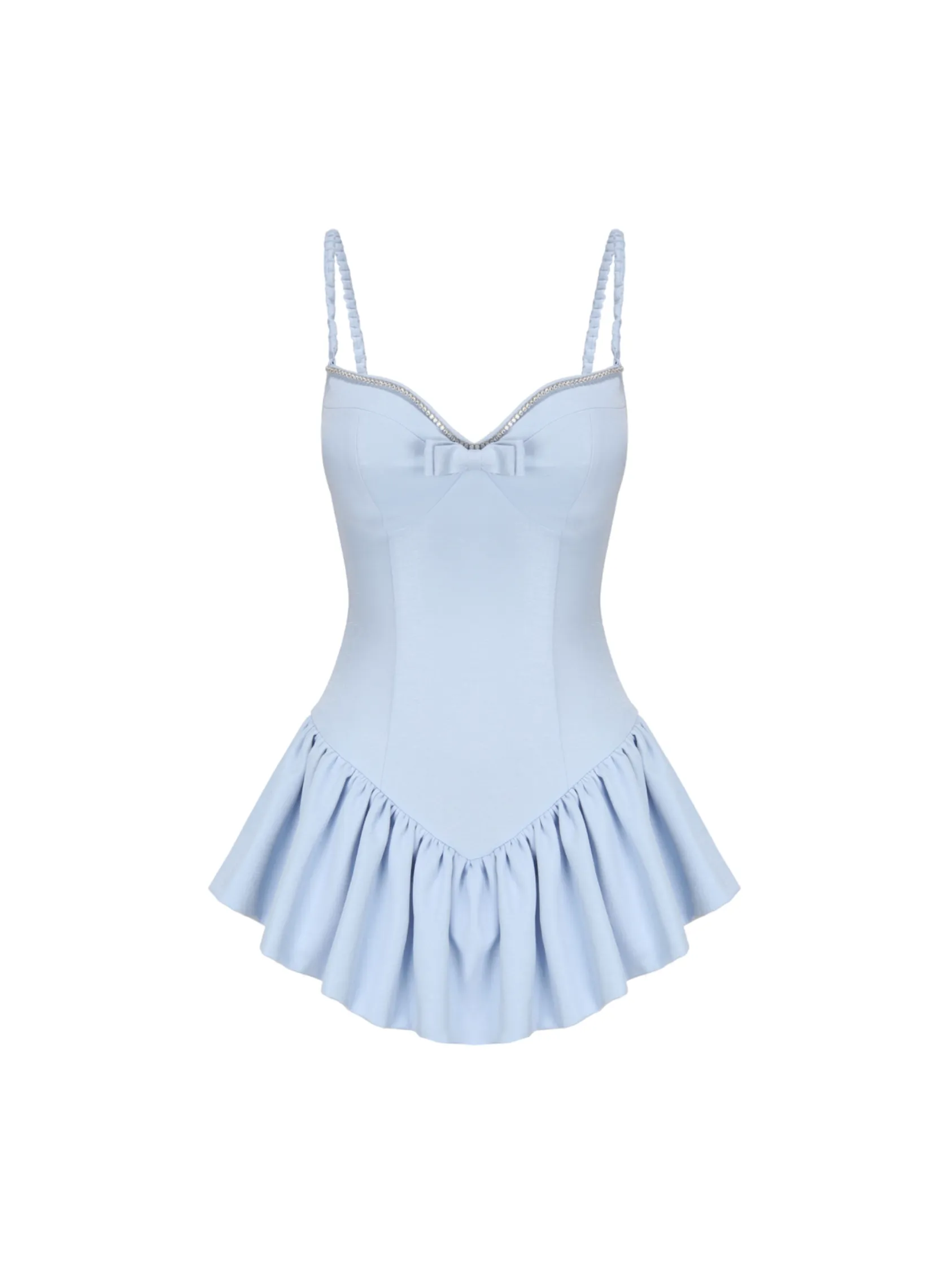 Elena Jumpsuit (Pale Aqua Marine) (Final Sale)