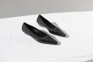 Futuristic Y2K Italian Designer Loriblu Pointed Toe Low Wedge Flats ~ Euro 38