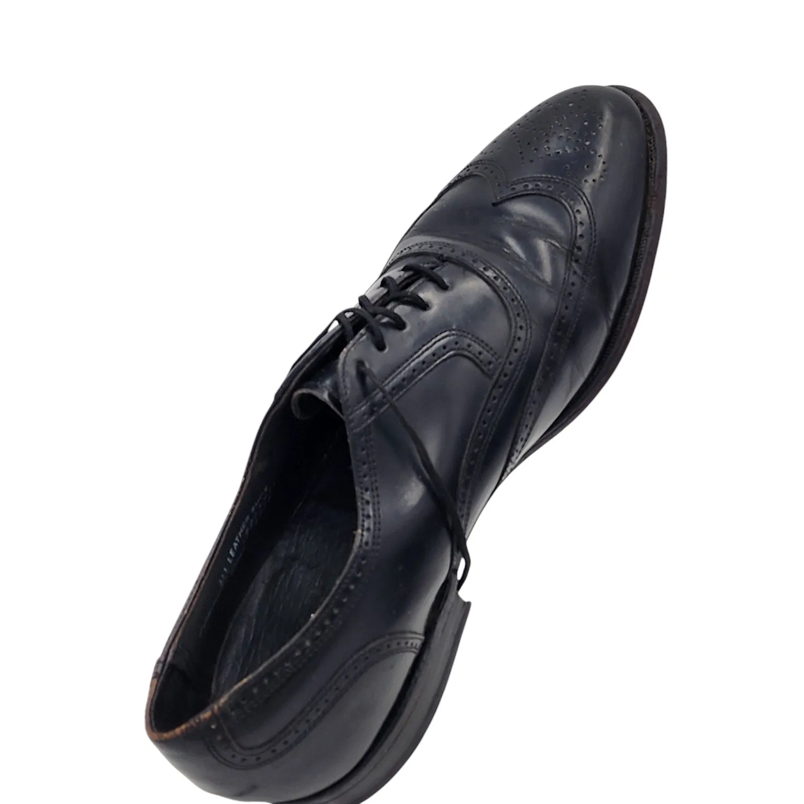 Hanover Masterflex Dress Shoes Wingtip Oxfords Leather Mens 10.5 Vintage Classic