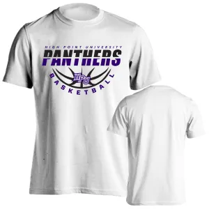 High Point University Panthers Basketball Laces Logo Short Sleeve T-shirt Tee