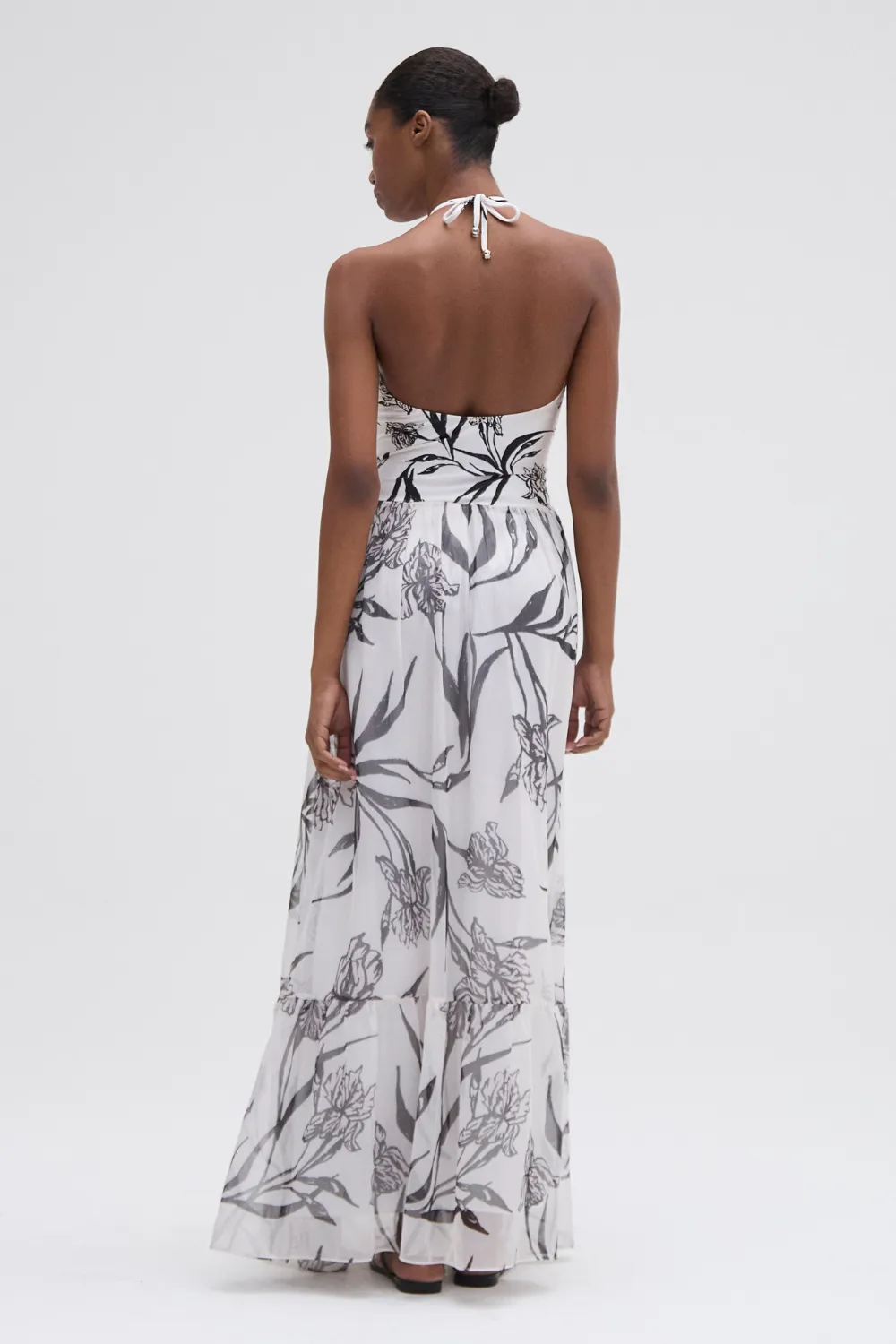 IRIS EMBROIDERED BEACH DRESS