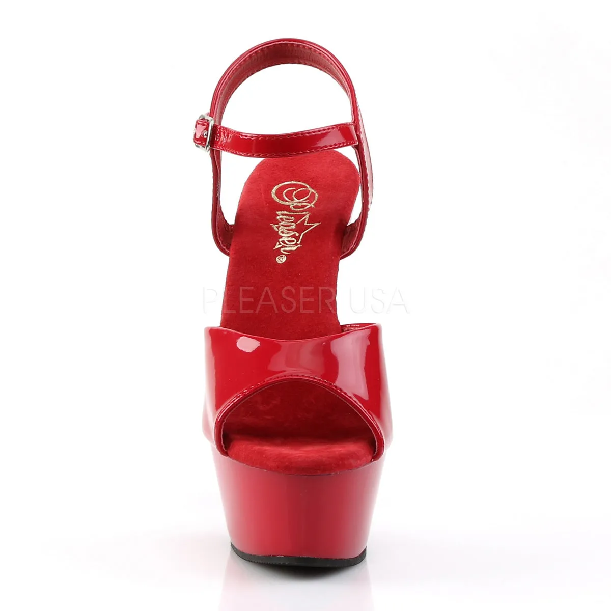 Kiss-209 Red Patent Platform Heels