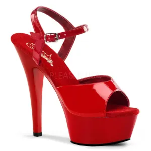 Kiss-209 Red Patent Platform Heels