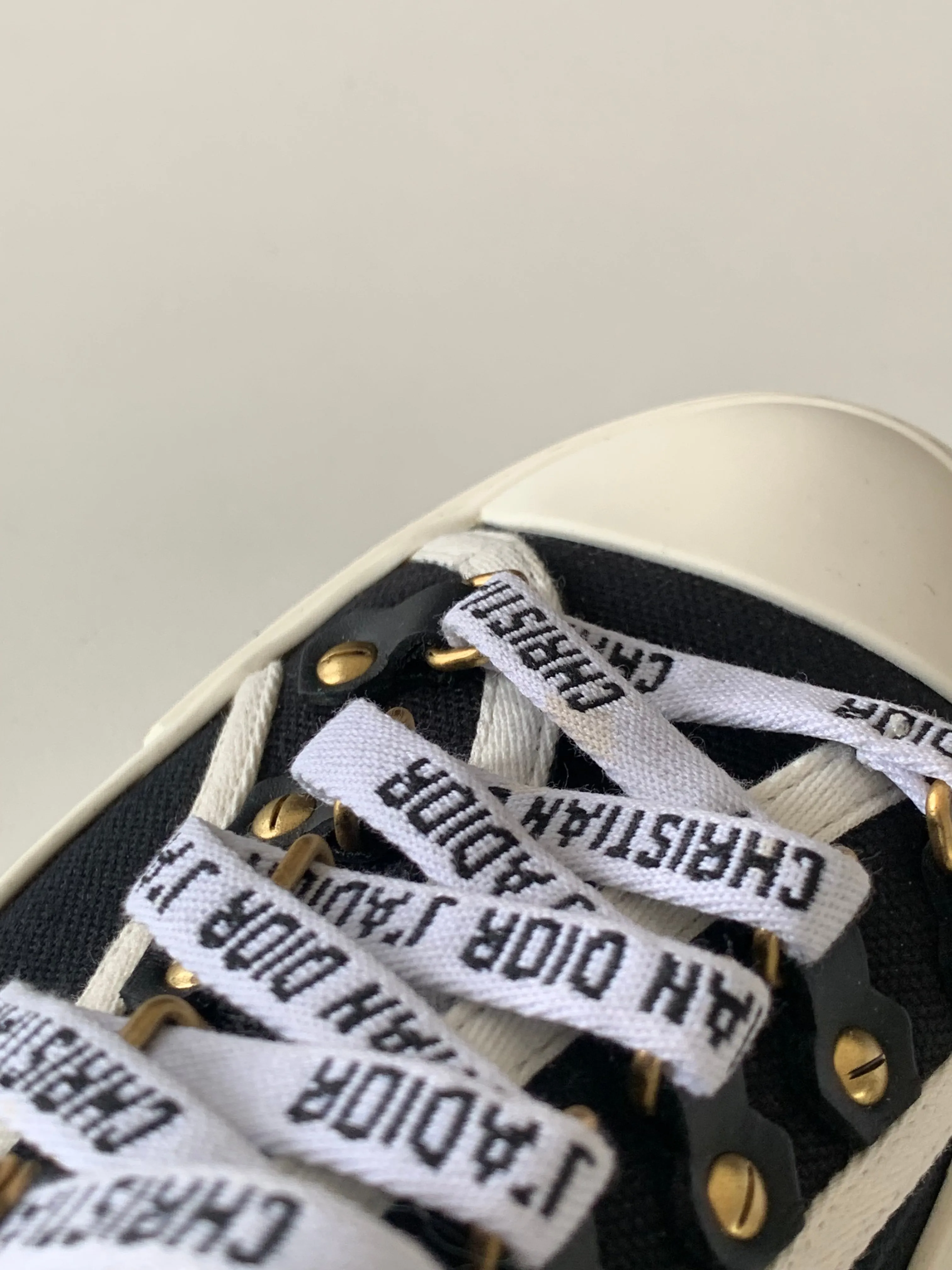 <b>DIOR </b> <br>Canvas Dot Walk'N'Dior Low Top Sneakers 36