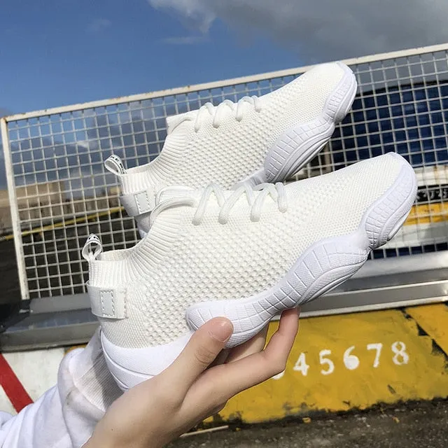 Luxury Women's Shoes Casual Fashion New Mesh Lace-up High Quality