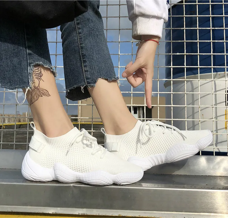 Luxury Women's Shoes Casual Fashion New Mesh Lace-up High Quality