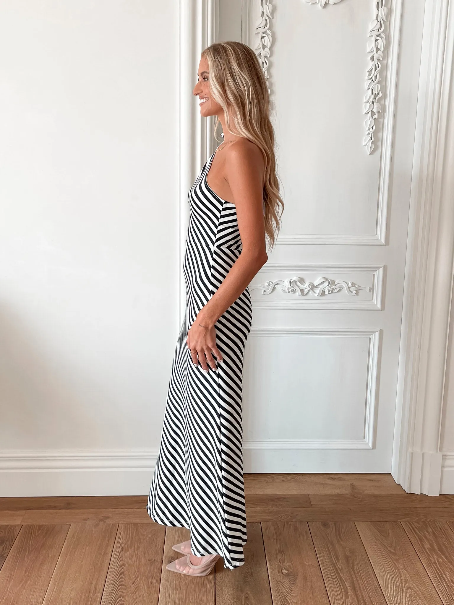 Mckinley Dress - Black Stripe