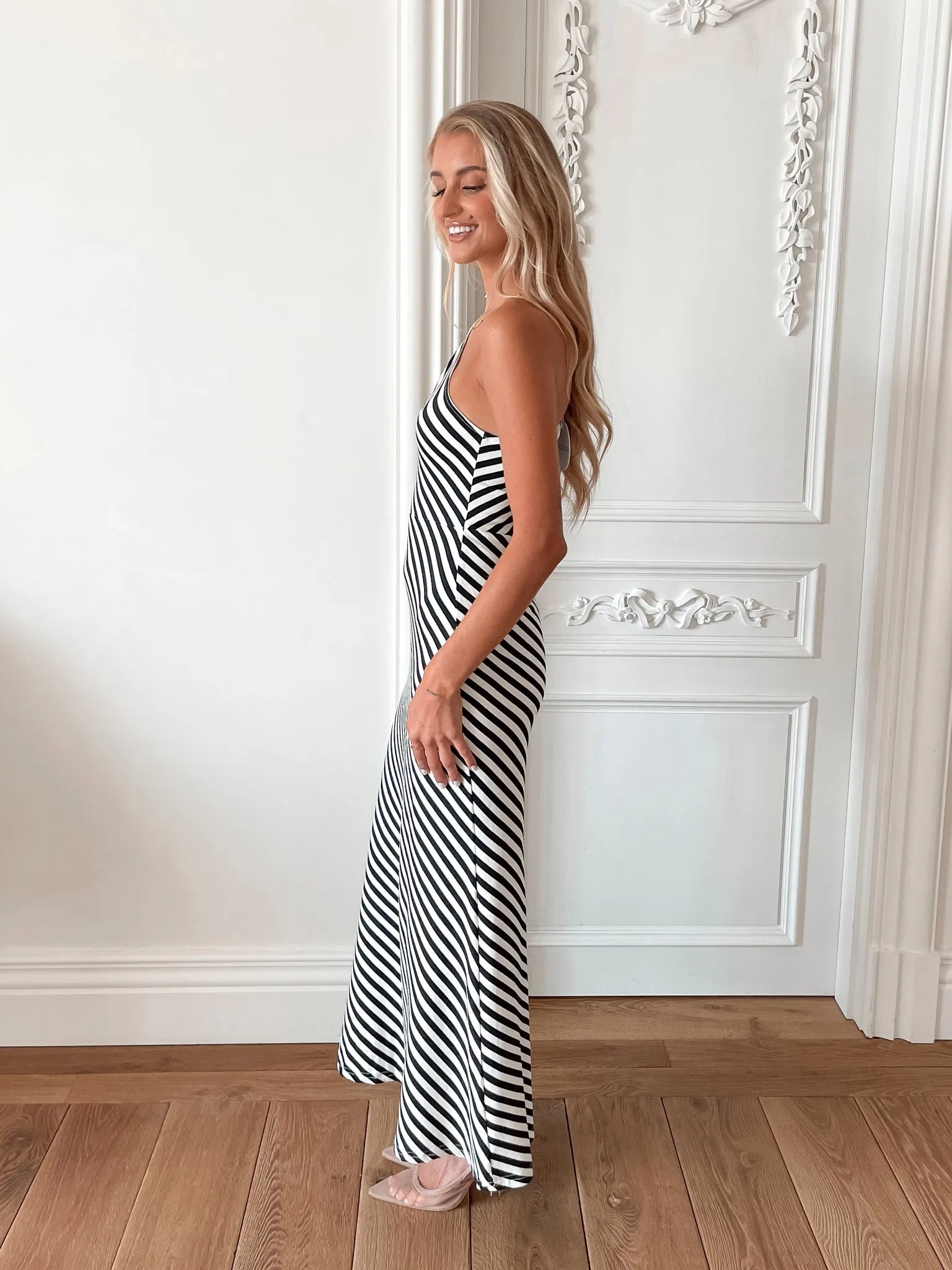 Mckinley Dress - Black Stripe