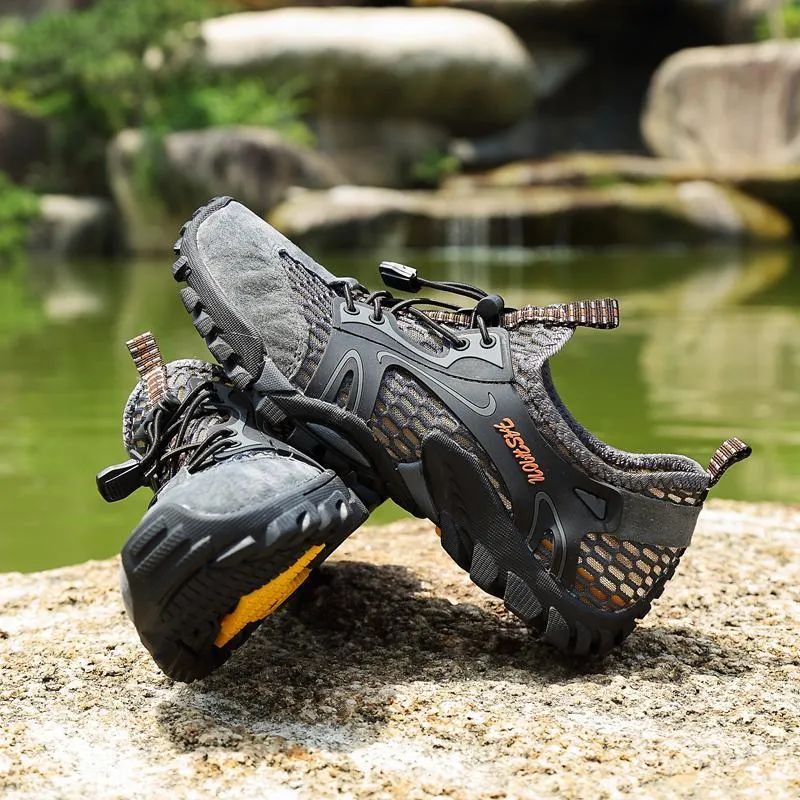 Men's Breathable Mesh Casual Light Outdoor Hiking Shoes