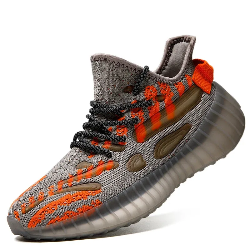 Men’s Lightweight Mesh Sneakers - Breathable Street Style Trainers, Trendy Platform Walking & Running Shoes